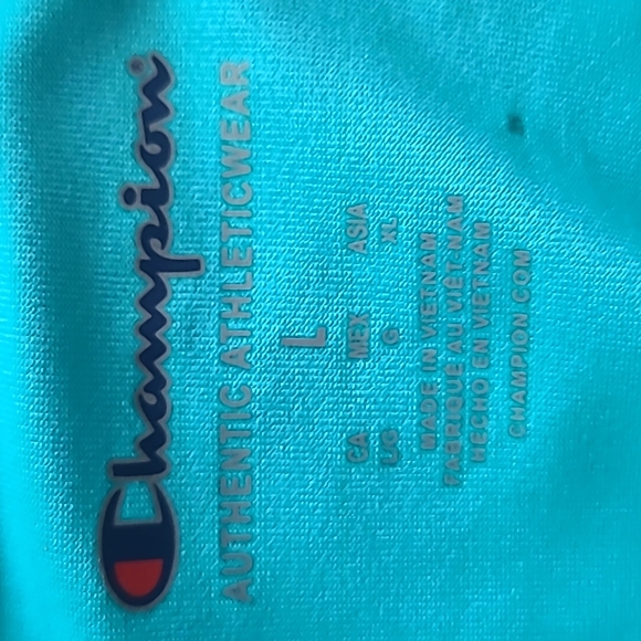 CHAMPION BRAND MENS SHORT SLEEVE T-SHIRT TEAL GREEN SIZE LARGE - Picture 9 of 9